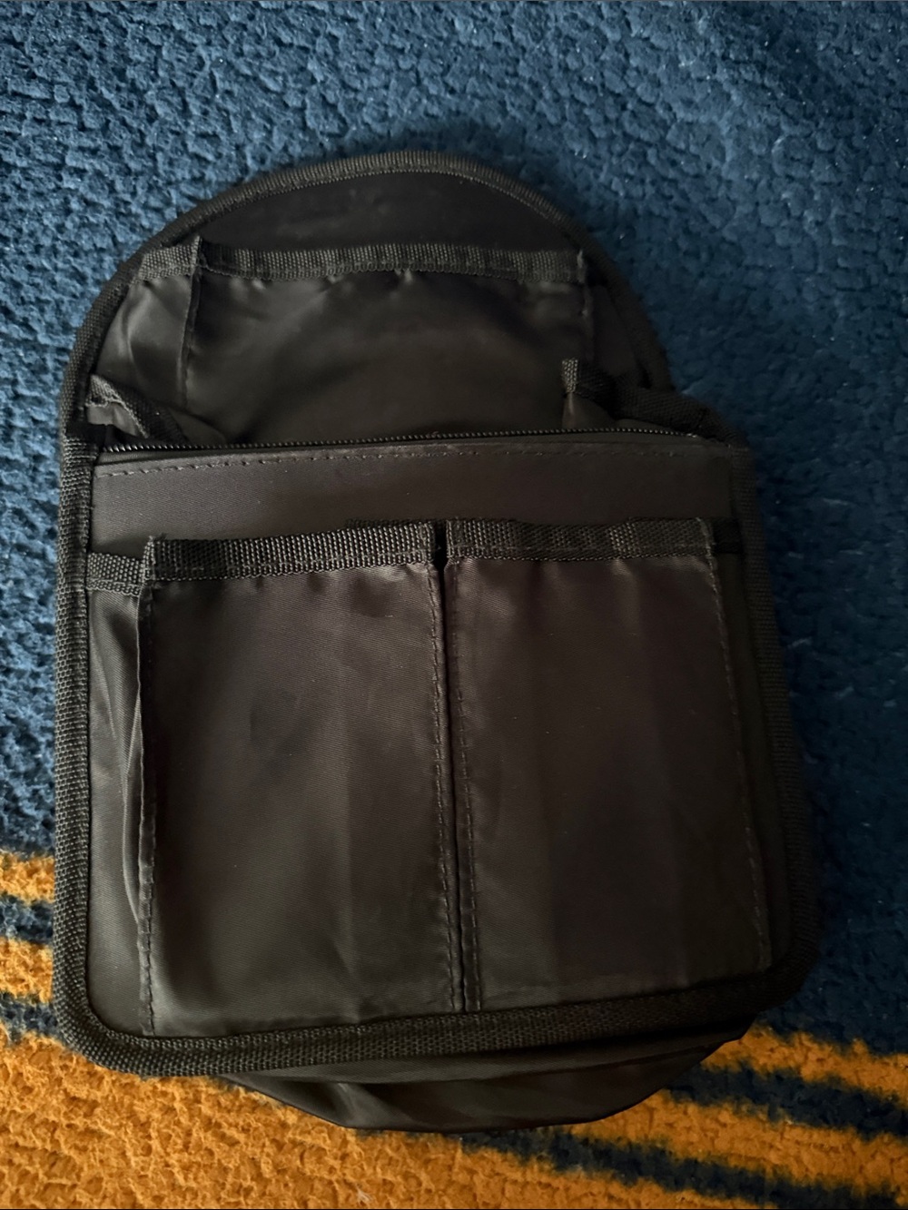 Black nylon Backpack organizer insert- perfect for longchamp nylon backpacks